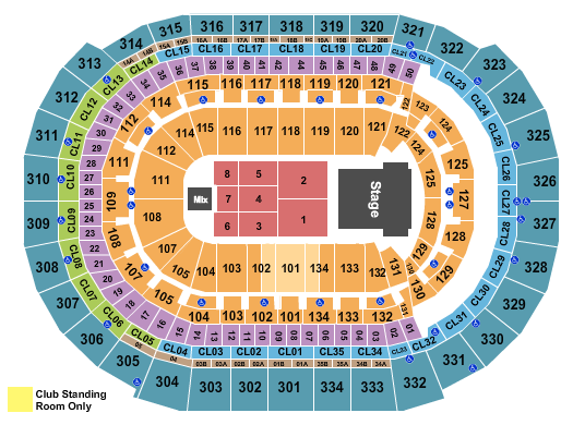 seating chart for FLA Live Arena - Endstage 2 - eventticketscenter.com
