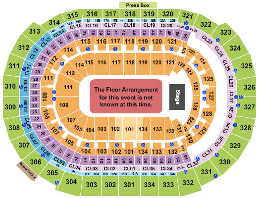 Amerant Bank Arena Generic Floor Seating Chart