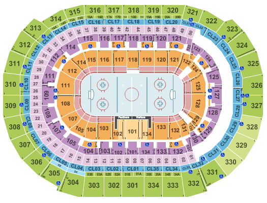 seating chart for FLA Live Arena - Hockey - eventticketscenter.com