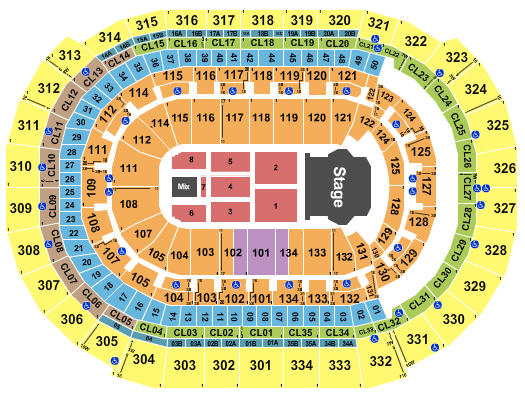 Amerant Bank Arena Seating Map