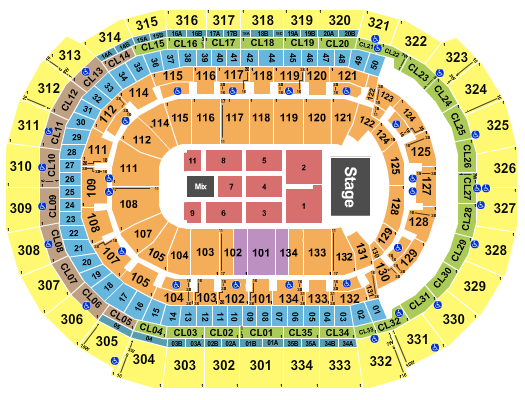 Amerant Bank Arena Journey & Toto 2024 Seating Chart