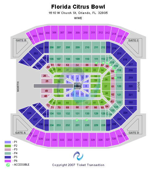 Camping World Stadium T-Stage Seating Chart