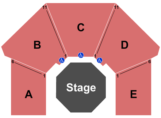 F. Otto Haas Stage At Arden Theatre Company Seating Map