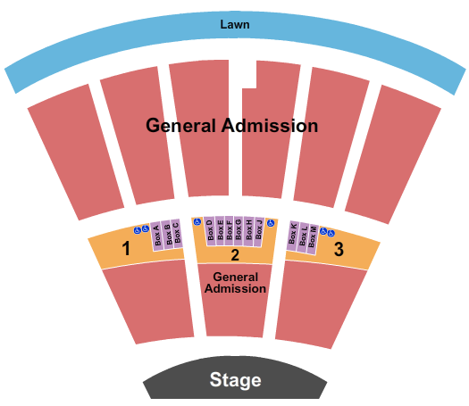 FPL Solar Amphitheater Reserved/GA Seating Chart