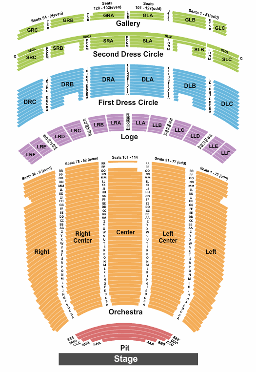 Theater Atlanta Seating Chart