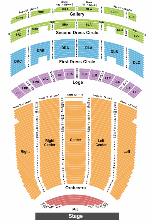 Avatar: The Last Airbender in Concert Fabulous Fox Theatre - Atlanta Seating Chart