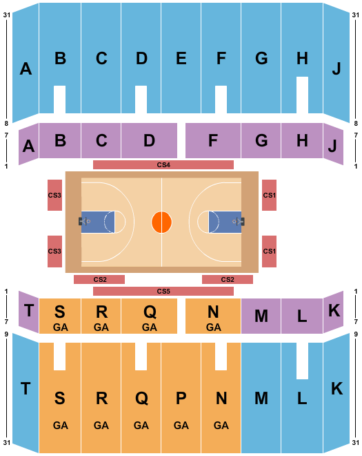 Fair Park Coliseum - Dallas Basketball Seating Chart