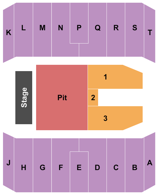 Fair Park Coliseum - Dallas Endstage GA PIT Seating Chart