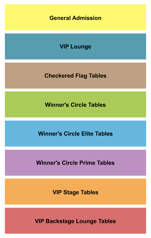 Fairmont Austin GA/VIP/Tables Seating Chart