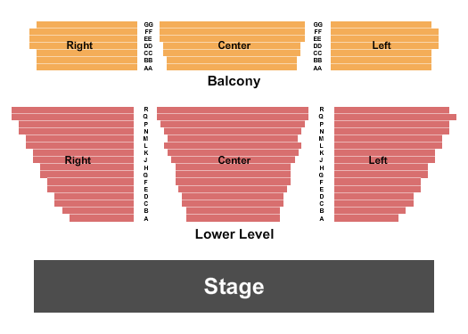 Fairview Performing Arts Center End Stage Seating Chart