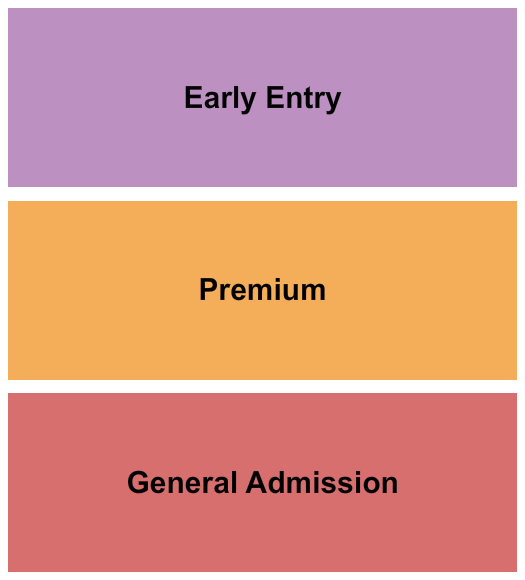 Faith United Methodist Church GA/Premium/Early Entry Seating Chart