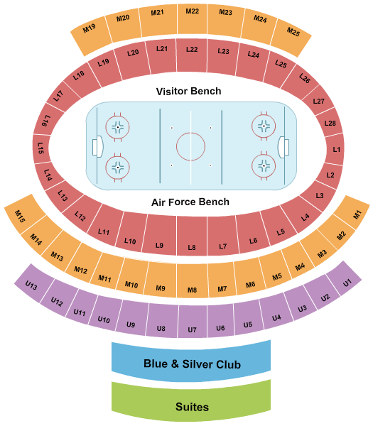 2020 NHL Stadium Series Colorado Avalanche vs Los Angeles Kings Falcon Stadium USAF Academy CO