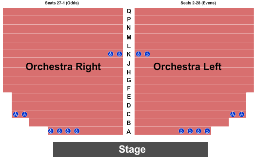 Falls Theatre End Stage Seating Chart