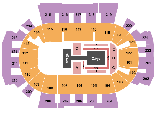 Family Arena MMA Seating Chart