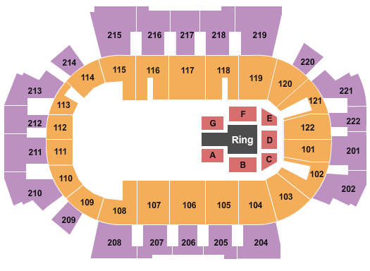 Family Arena WWE Seating Chart