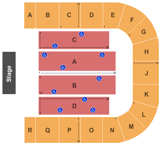 Fargo Civic Memorial Auditorium End Stage Seating Chart