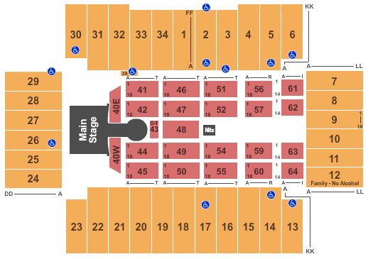 Fargodome AC/DC Seating Chart