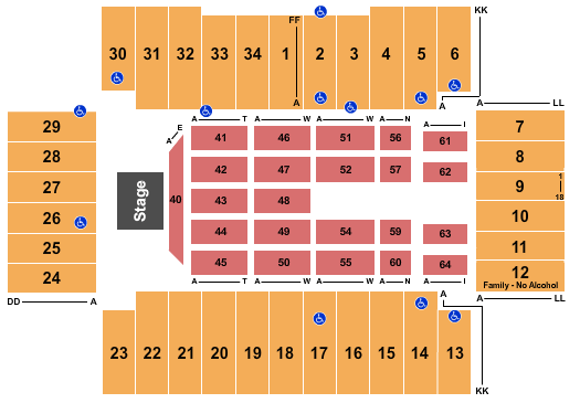 Fargodome Bruno Mars Seating Chart