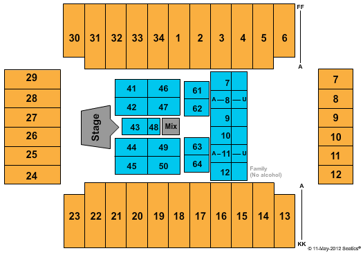 Fargodome Carrie Underwood Seating Chart