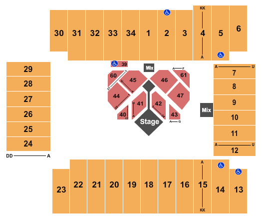 Fargodome Bison Seating Chart