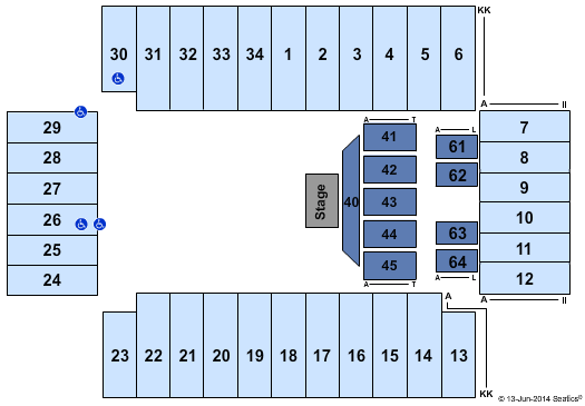 Fargodome Cher Seating Chart