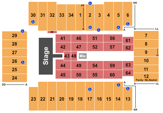 Fargodome Def Leppard Seating Chart