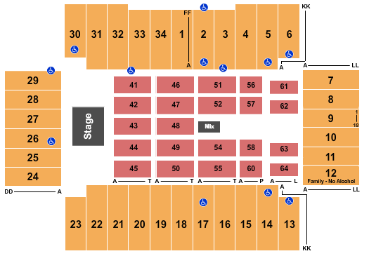 Fargodome Ed Sheeran Seating Chart