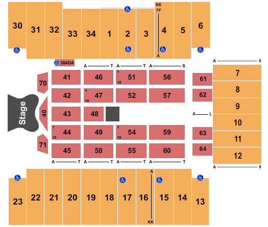 Fargodome Elton John Seating Chart