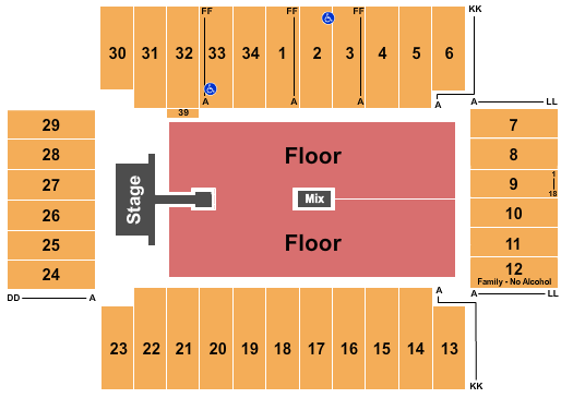 Fargodome Seating Chart
