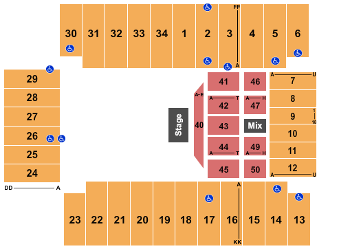 Fargodome Jim Gaffigan Seating Chart