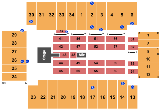 Fargodome Seating Chart