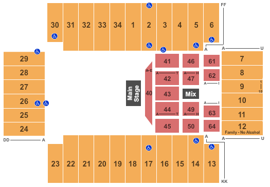 Fargodome Kevin Hart Seating Chart