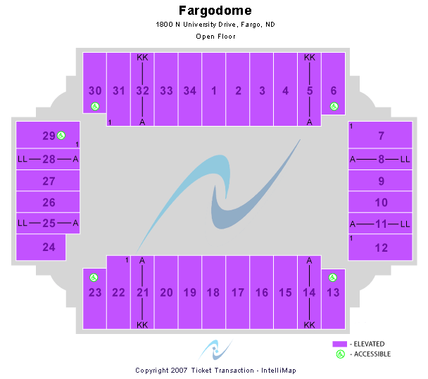 Fargodome T-Stage Seating Chart