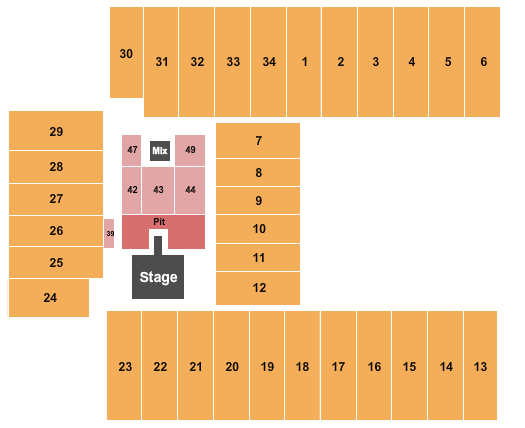 Fargodome Parker McCollum Seating Chart