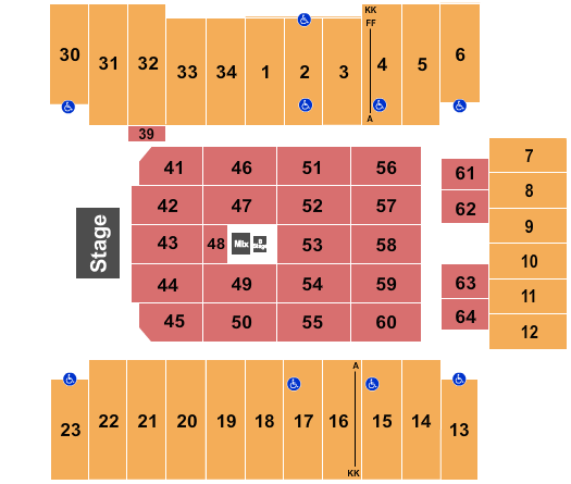 Fargodome Pentatonix Seating Chart