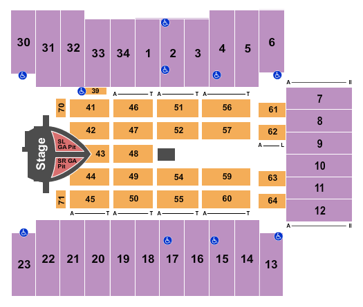 Fargodome Pink Seating Chart