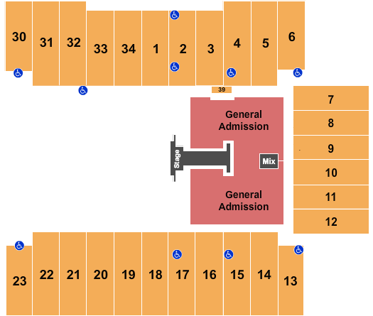 Fargodome Shinedown 2 Seating Chart