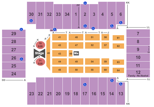 Fargodome Tim McGraw Seating Chart