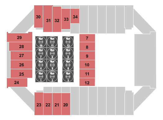 Fargodome Wrestling Seating Chart