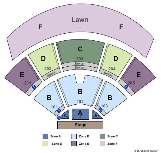 Veterans United Home Loans Amphitheater End Stage Zone Seating Chart