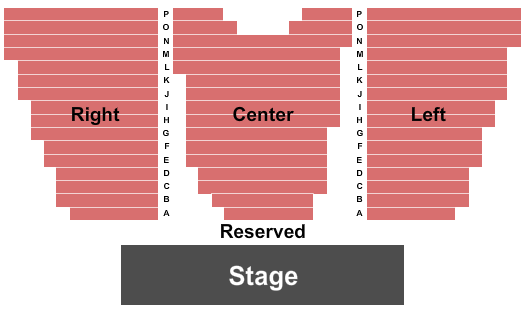 Father Robert V. Carney Performing Arts Center Endstage Seating Chart