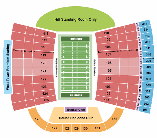 Mizzou Football Stadium Seating Chart 2019