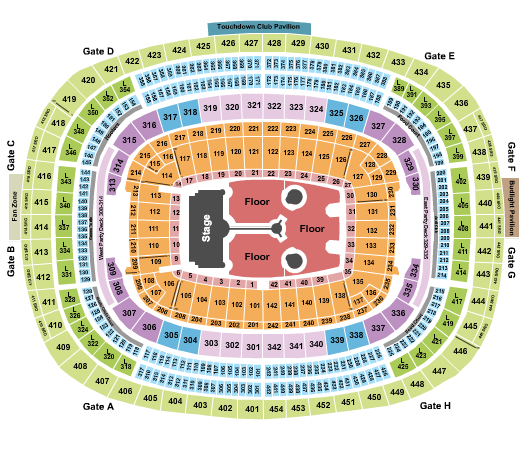 Commanders Field Coldplay 2022 Seating Chart