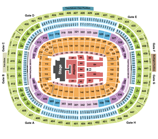 Commanders Field Kenny Chesney 1 Seating Chart