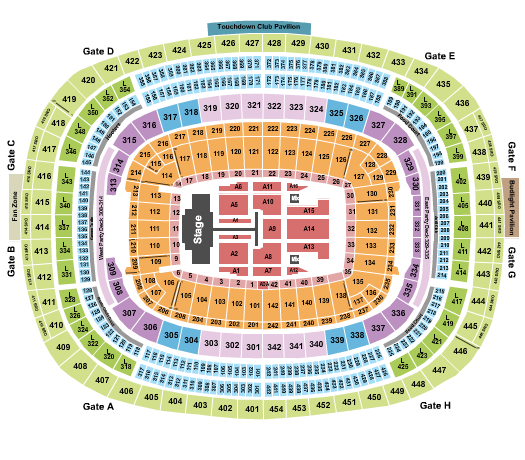 Northwest Stadium Post Malone Seating Chart