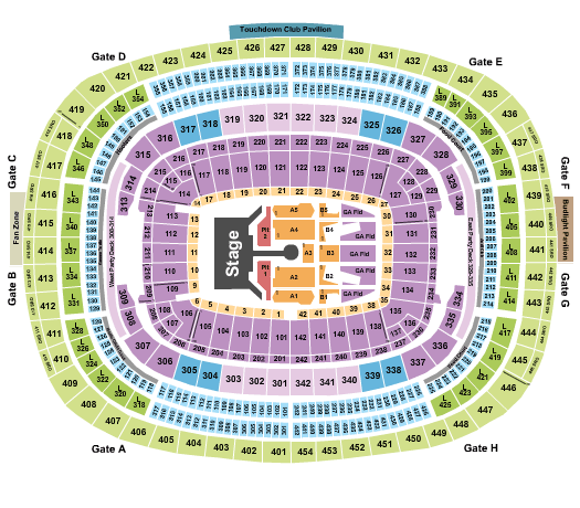 Commanders Field Rolling Stones Seating Chart