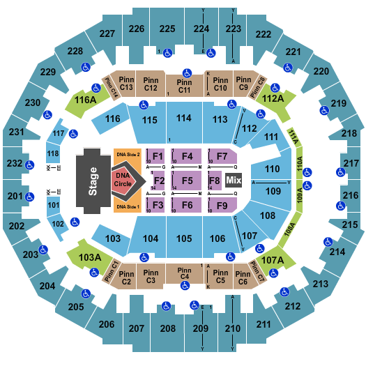 FedExForum Backstreet Boys Seating Chart