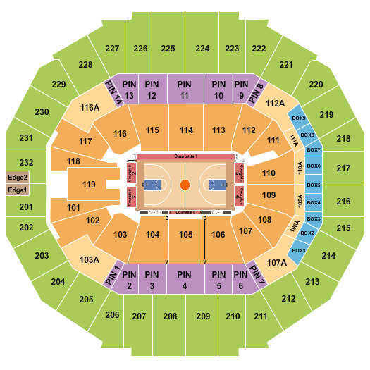 FedExForum seating chart