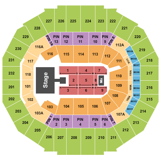 FedExForum Brandy Seating Chart