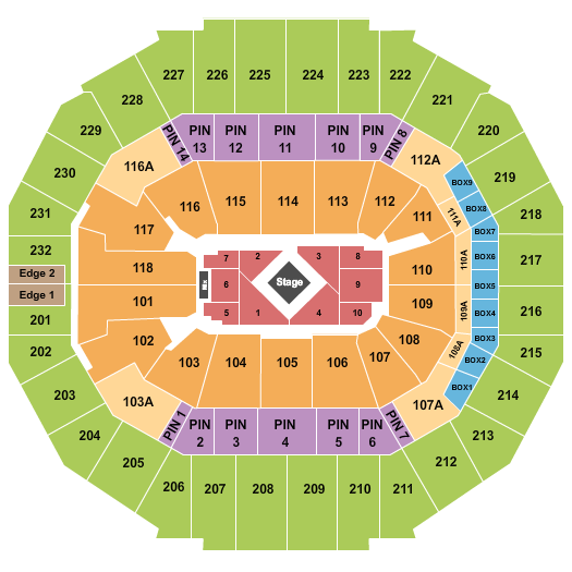 FedExForum Center Stage-1 Seating Chart